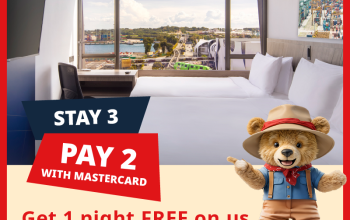 Zůstaňte 3 noci a získejte 1 noc ZDARMA s Travelodge Asia a Mastercard Zůstaňte 3, zaplaťte 2
