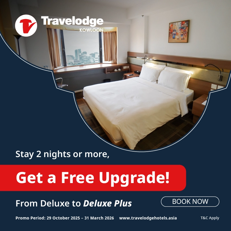 Free Room Upgrade at Travelodge Kowloon