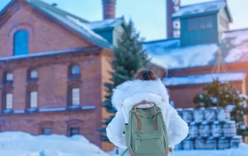 a tourist visiting in Sapporo