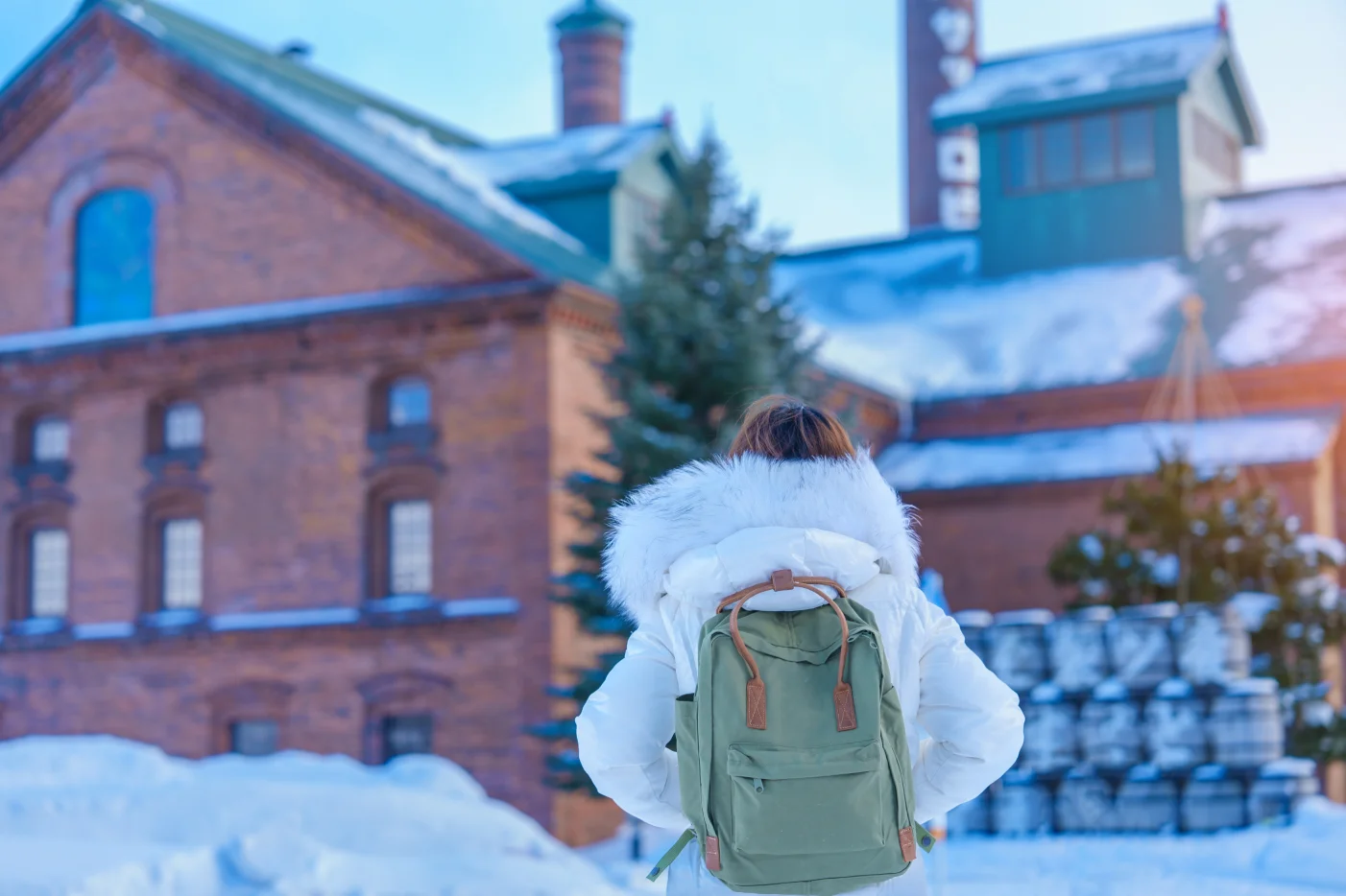 a tourist visiting in Sapporo