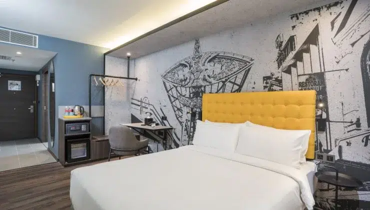 A room at the Travelodge Hotel in Kuala Lumpur