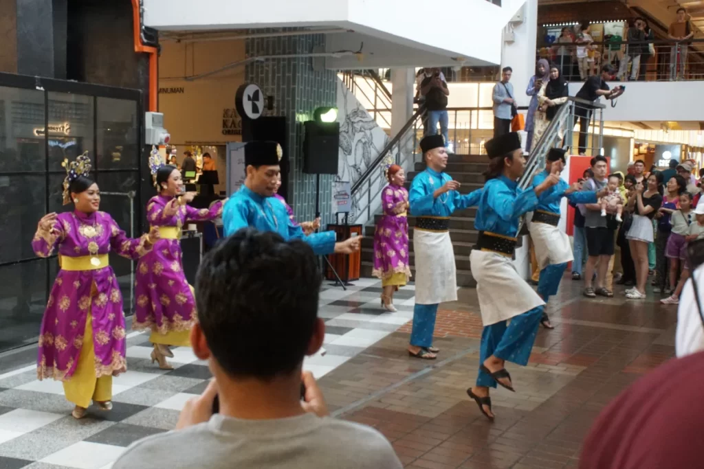 Malaysian Performers doing Live Cultural Dance at Central Market