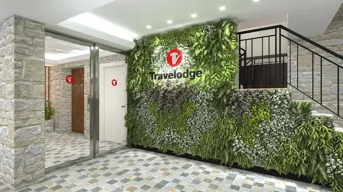 main lobby of Travelodge Osaka Homnachi Hotel in Japan